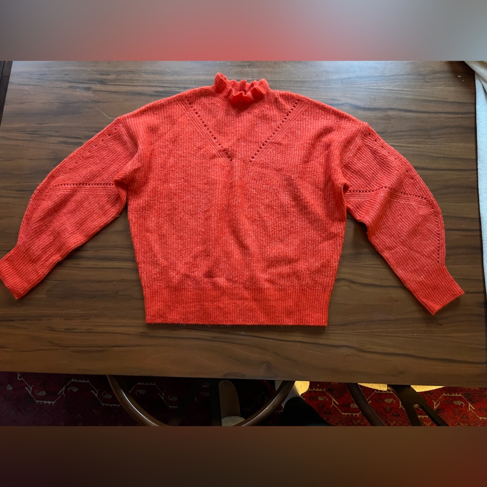 Selected Femme Orange Turtleneck Sweater